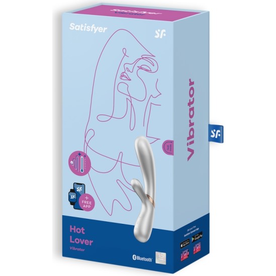 Satisfyer HOT LOVER VIBRATOR AR APP SILVER - ŠAMPANIETI