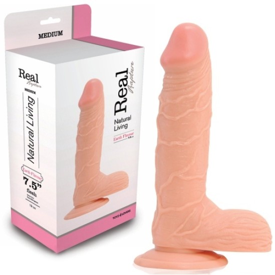 Toyz4Lovers REAL RAPTURE EARTH GARMA REĀLISTS DILDO 7,5 '' BALTS