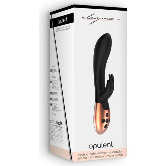 Elegance OPULENT RECHARGEABLE SELF-HEATING VIBRATOR BLACK