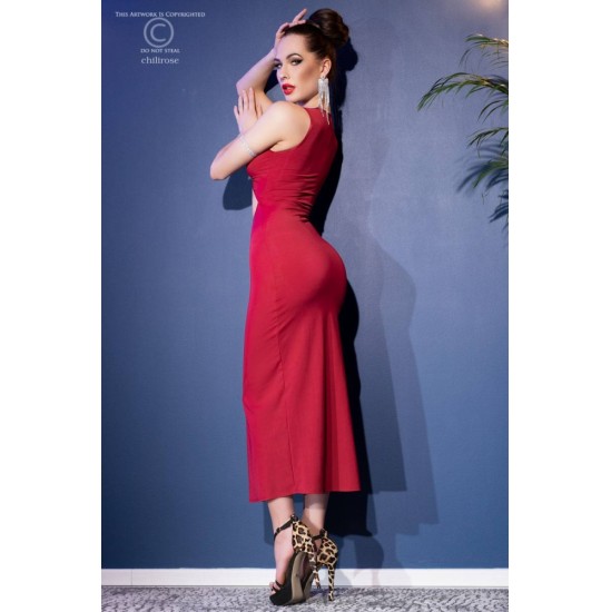 Chilirose VESTIDO CR-4445 VERMELHO - 40-42 L/XL