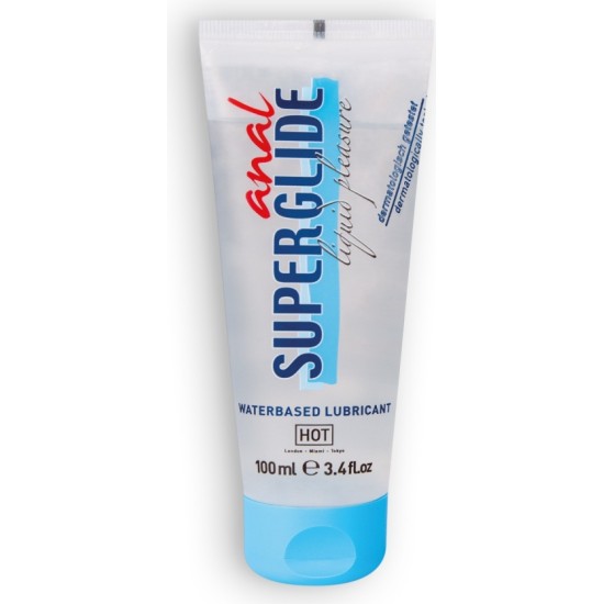 Hot™ ANAL SUPERGLIDE ŪDENS BĀZES LUBRIKANTS KARSTA? 100 ml