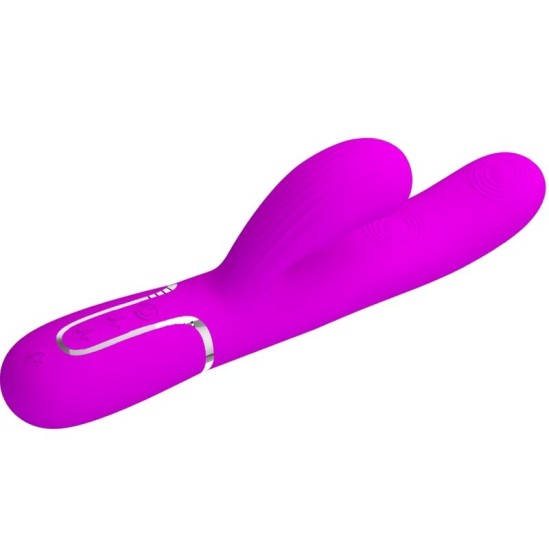 Pretty Love Flirtation PRETTY LOVE – PERLITA MULTIFUNCTION 3 viename G TAŠKO VIBRATORIAUS VIOLET