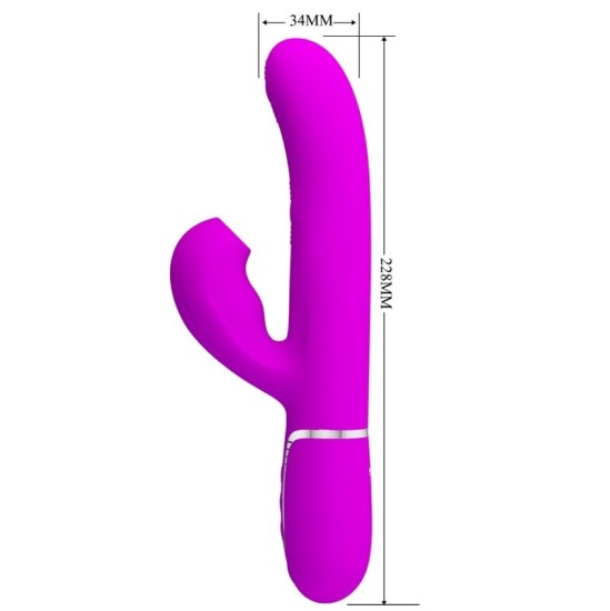 Pretty Love Flirtation PRETTY LOVE — PERLITA MULTIFUNCTION 3 IN 1 G-POTA VIBRATORS VIOLET