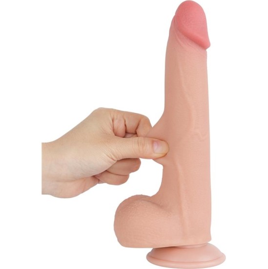 Lovetoy Bīdāmā āda divslāņu dildo 8.5