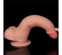 Lovetoy Bīdāmā āda divslāņu dildo 8.5