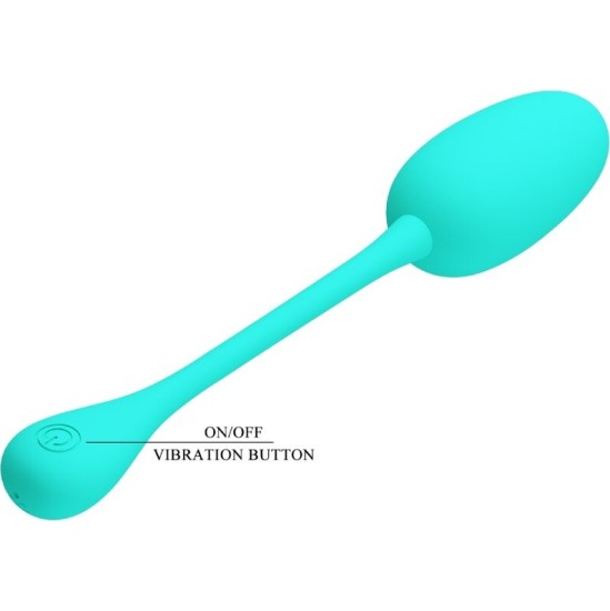 Pretty Love Flirtation PRETTY LOVE - KNUCKER WATER GREEN RECHARGEABLE VIBRATING EGG