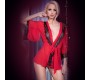 Chilirose ROBE E TANGA CR-4113 VERMELHO - 44 XXL