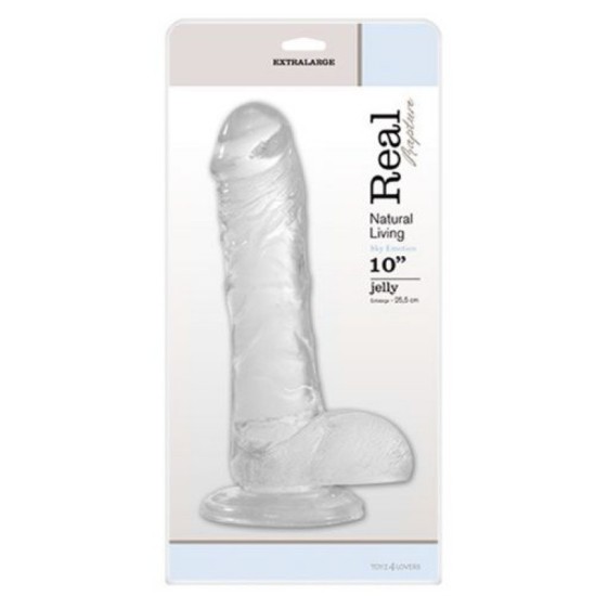Toyz4Lovers REAL RAPTURE SKY EMOTION DILDO 10'' CLEAR