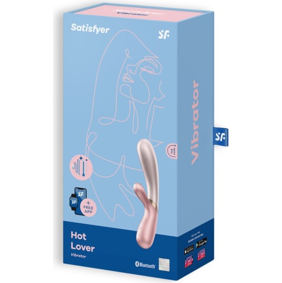 Satisfyer ВИБРАТОР HOT LOVER С ПРИЛОЖЕНИЕМ РОЗОВЫЙ - ТЕМНО-РОЗОВЫЙ