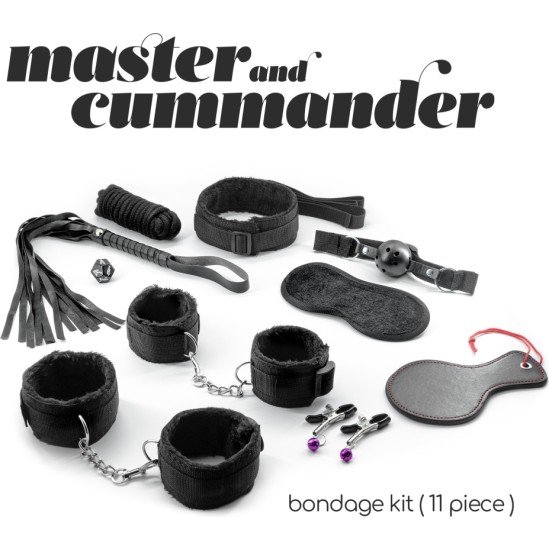 Crushious MASTER & CUMMANDER 11 DAĻU BONDAGE KOMPLEKTS