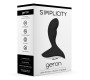 Simplicity GERON UZLĀDĒJAMS ANĀLAIS VIBRATORS, MELNS