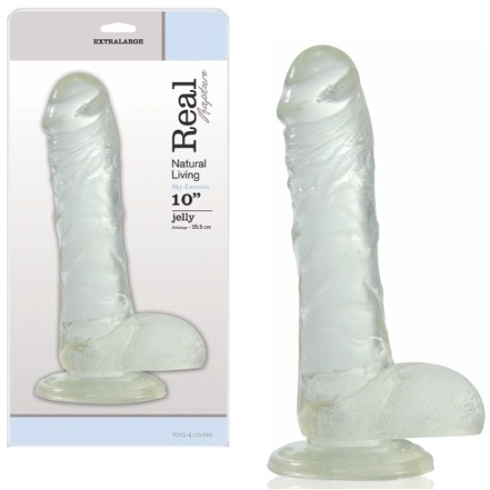 Toyz4Lovers REAL RAPTURE SKY EMOTION DILDO 10'' CLEAR