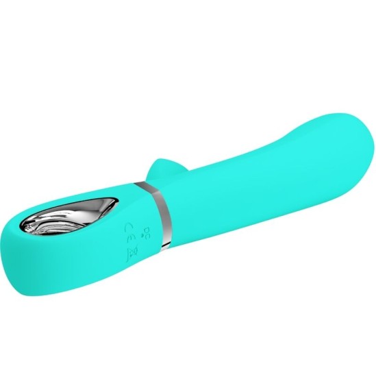 Pretty Love Flirtation PRETTY LOVE – THOMAS DAUGIFUNKCINIS G TAŠKO VIBRATORIAUS AQUA GREEN