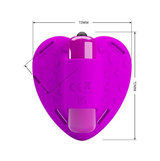 Pretty Love Flirtation PRETTY LOVE – CLITORAL MASAGER HEARTBEAT 10 VIBRATION MODE PURPLE