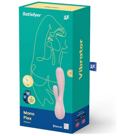 Satisfyer Connect SATISFYER MONO FLEX РОЗОВЫЙ С ПРИЛОЖЕНИЕМ