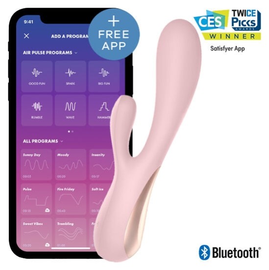 Satisfyer Connect APMIERINĀT MONO FLEX PINK AR APP