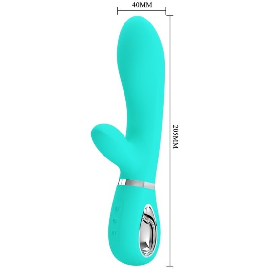 Pretty Love Flirtation PRETTY LOVE - THOMAS MULTIFUNCTION G-SPOT VIBRATOR AQUA GREEN