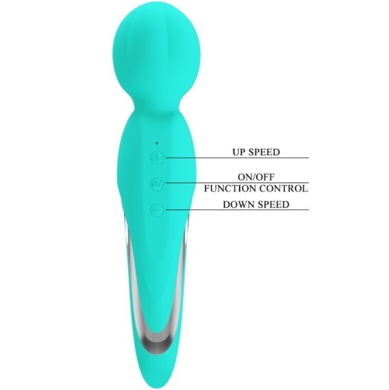 Pretty Love Flirtation PRETTY LOVE - WALTER VIBRATOR WAND AQUA GREEN