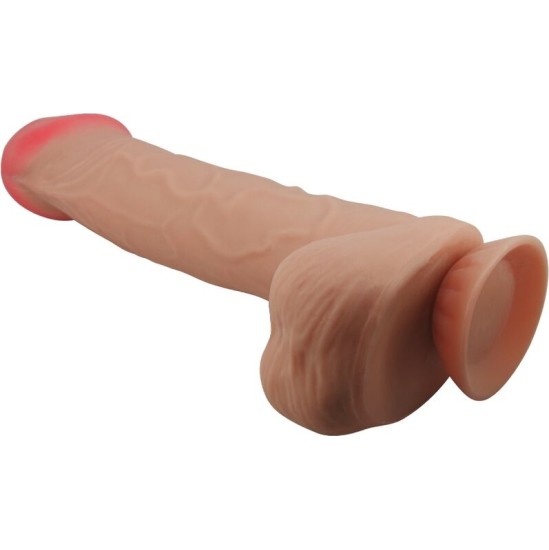 Pretty Love High Grade PRETTY LOVE - BĪDĀMĀS ĀDAS SĒRIJA REĀLISTS DILDO AR BĪDĀMĀM ĀDAS SŪCĒŠANAS GĀZES MĪSTA 26 CM