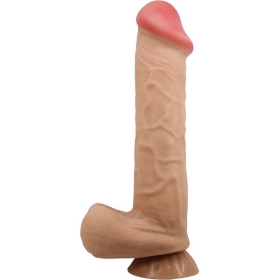 Pretty Love High Grade PRETTY LOVE - BĪDĀMĀS ĀDAS SĒRIJA REĀLISTS DILDO AR BĪDĀMĀM ĀDAS SŪCĒŠANAS GĀZES MĪSTA 26 CM