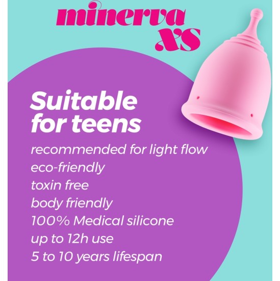 Crushious MINERVA XS MENSTRUAL CUP WITH POUCH