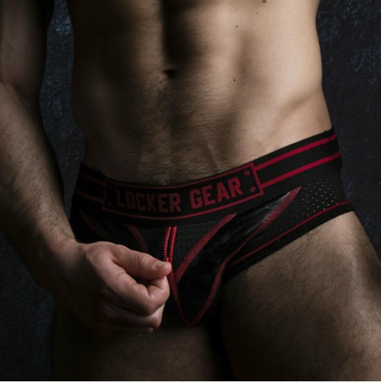 Locker Gear CUECA MASSIVE RUDE VERMELHA - 38 M