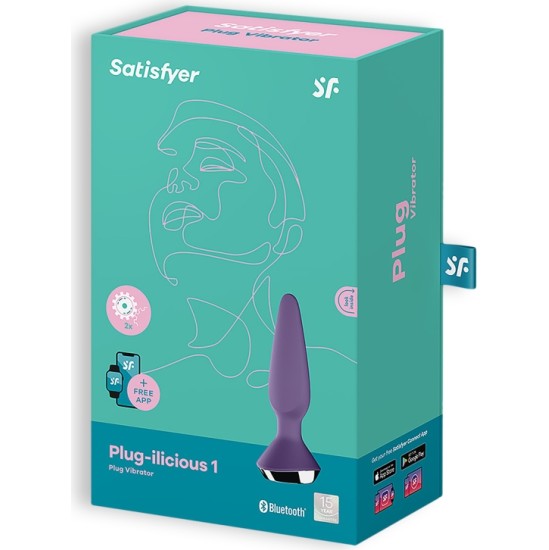 Satisfyer PLUG-ILICIOUS 1 ANAL PLUG PURPURA