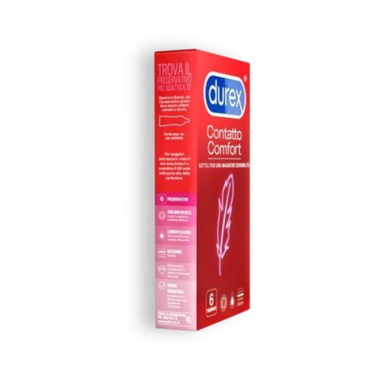 Durex CONTATTO COMFORT prezervatyvai 6 Vnt