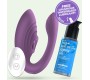 Crushious PLEASURISER RECHARGEABLE VIBRATOR WITH REMOTE CONTROL AND FREE WATERBASED LUBRICANT