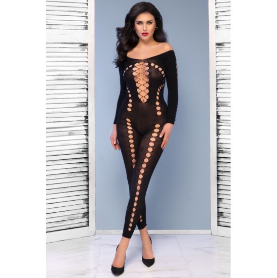 Chilirose CATSUIT CR-4646 PRETO - 36-38 S/M