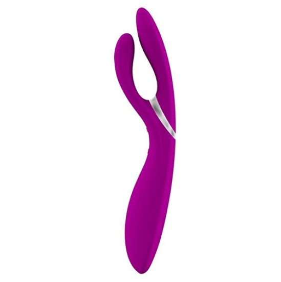 OVO E6 UZLĀDĒJAMS DUBULTĀS VIBRATORS FUCHSIA