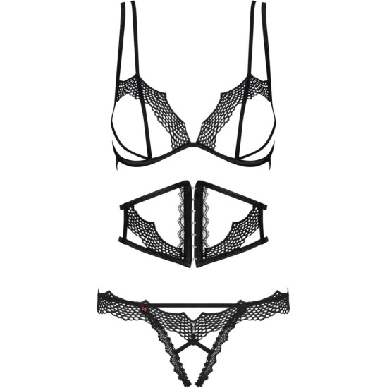 Obsessive BRAVELLE OBSSESSIVE SET BLACK - 36-38 S/M