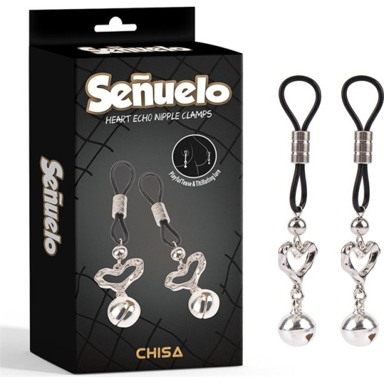 Chisa Se uelo Heart Echo Nipple Clamps