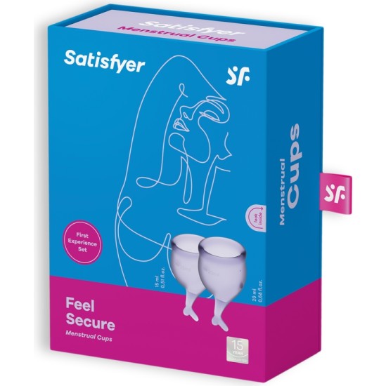 Satisfyer TUNNE TUNNE KINDLASTI 2 MENSTRUALKUPSI KOMPLEKT SIREL