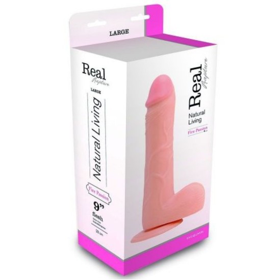 Toyz4Lovers REAL RAPTURE FIRE PASSION REALISTIC DILDO 9'' WHITE