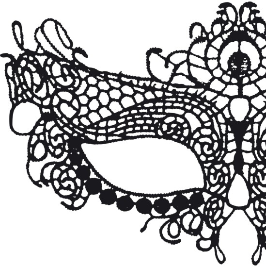 Crushious MYSTICA BLACK LACE MASK