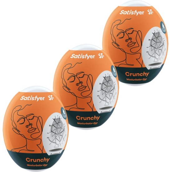 Satisfyer PACK OF 3 MASTURBATOR EGG CRUNCHY