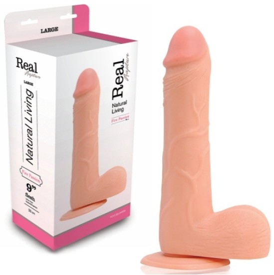 Toyz4Lovers REAL RAPTURE FIRE PASSION REALISTIC DILDO 9'' WHITE