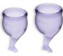 Satisfyer FEEL SECURE 2 MENSTRUAL CUPS SET LILAC