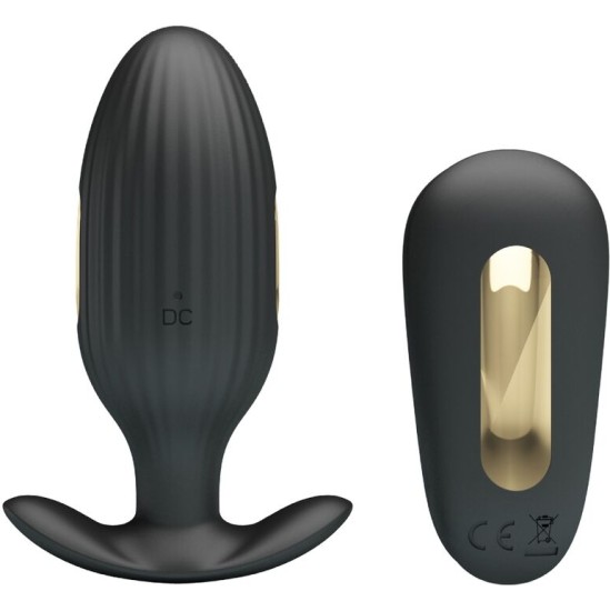 Pretty Love Bottom PRETTY LOVE - KELLY PLUG ANAL RECHARGEABLE VIBRATOR BLACK