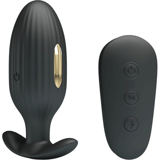 Pretty Love Bottom PRETTY LOVE - KELLY PLUG ANAL RECHARGEABLE VIBRATOR BLACK