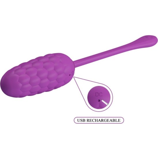 Pretty Love Smart PRETTY LOVE - VIBRATING EGG WITH PURPLE RECHARGEABLE MARINE TEXTURE