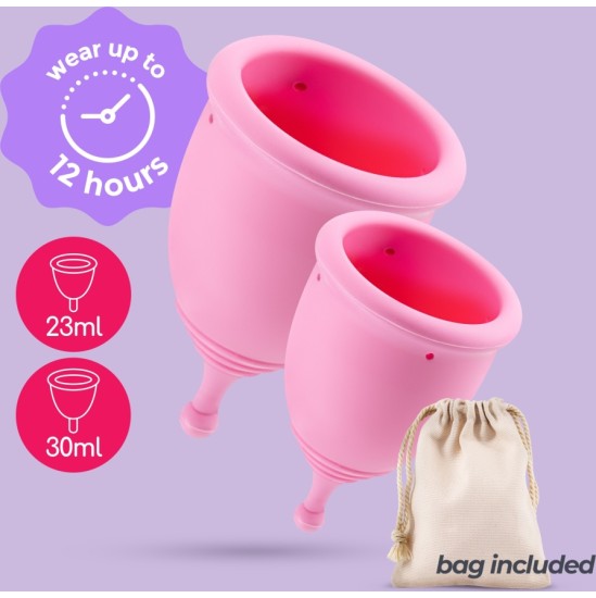 Crushious MINERVA S + L MENSTRUAL CUPS WITH POUCH