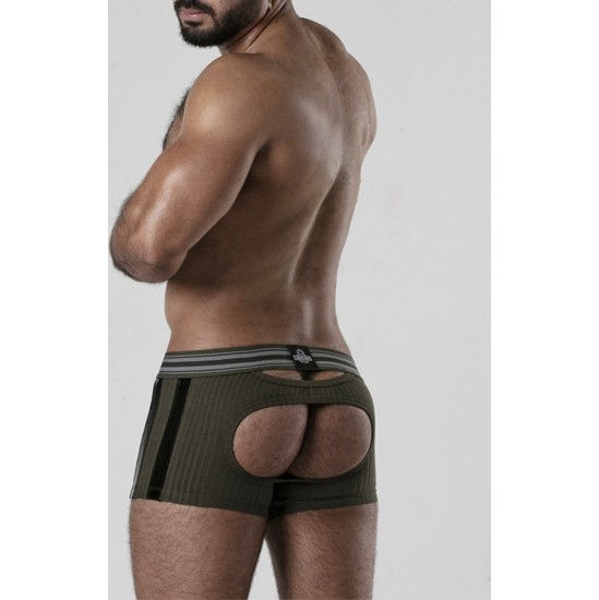 Locker Gear BOXERS BACKROOM BOTTOMLESS CAQUI - 46 3XL