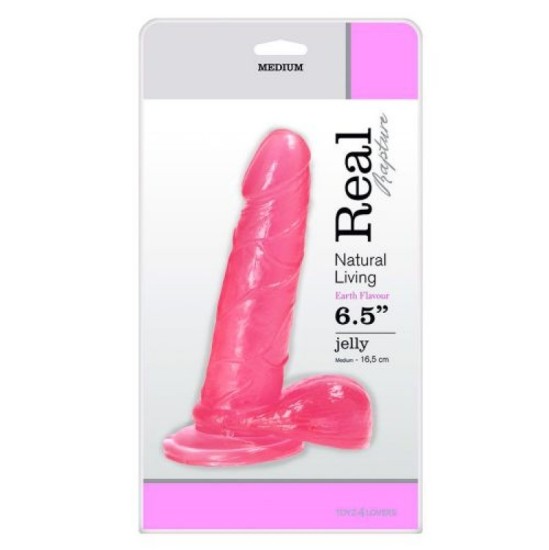 Toyz4Lovers REAL RAPTURE EARTH FLAVOUR DILDO 6,5'' ROZĀ