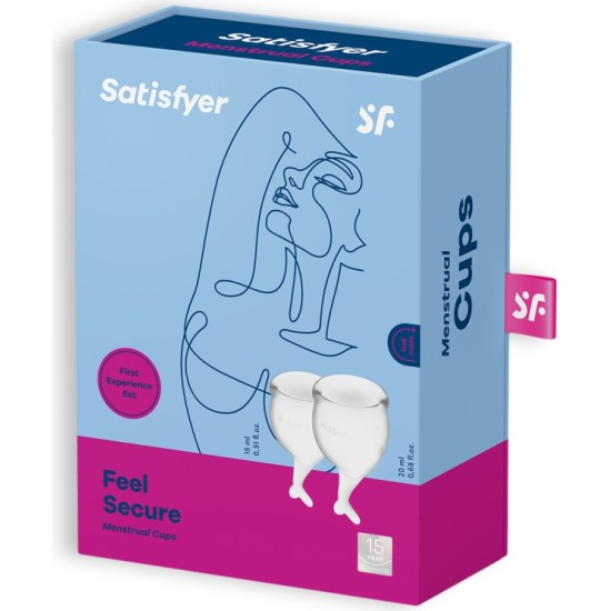 Satisfyer FEEL SECURE 2 MENSTRUAL CUPS SET CLEAR