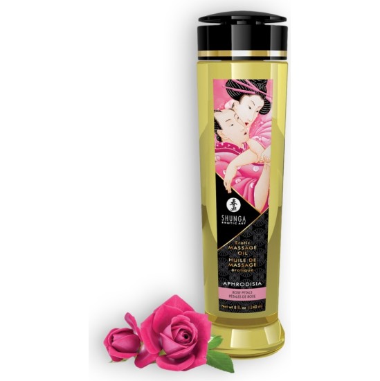 Shunga Erotic Art SHUNGA MASĀŽAS EĻĻA APHRODISIA ROSE 240ml