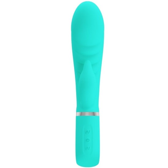 Pretty Love Flirtation PRETTY LOVE — PRESCOTT DAUDZFUNKCIJAS G PUNKTA VIBRATORS AQUA GREEN