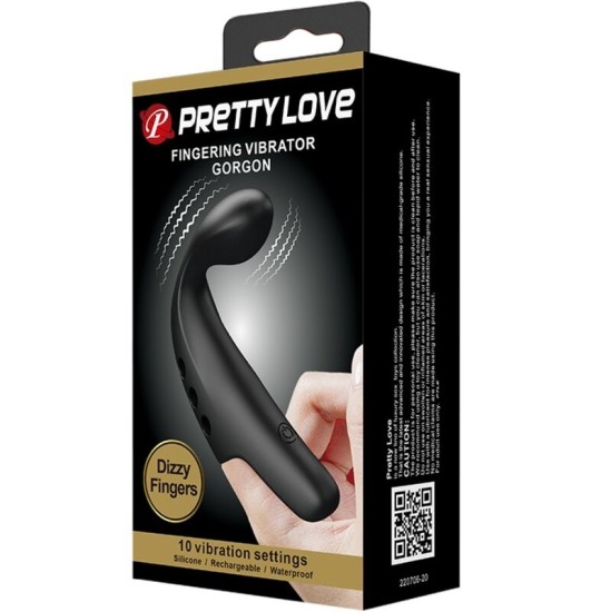 Pretty Love Flirtation PRETTY LOVE - BLACK GORGON VIBRATOR TIMBLE