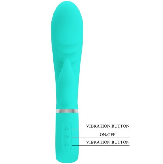 Pretty Love Flirtation PRETTY LOVE — PRESCOTT DAUDZFUNKCIJAS G PUNKTA VIBRATORS AQUA GREEN